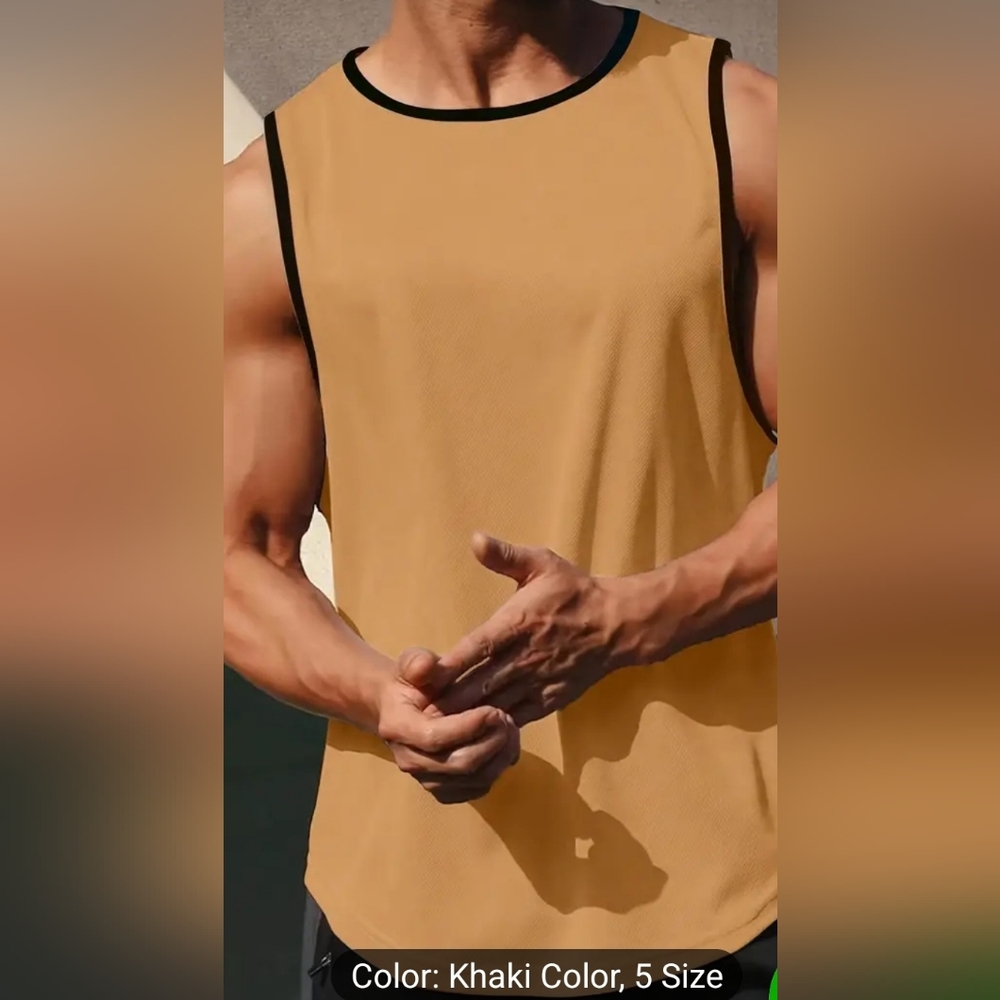 Men's Solid Color Tank Top
